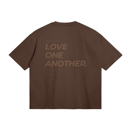 Love One Another Brown Tee